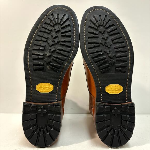 NEW HEELS Rancourt & Co. x Taylor Stitch Moto Boot Brown Made in Maine USA 9.5 D - Picture 11 of 12